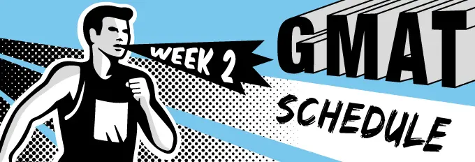 gmat study schedule week 2 runner