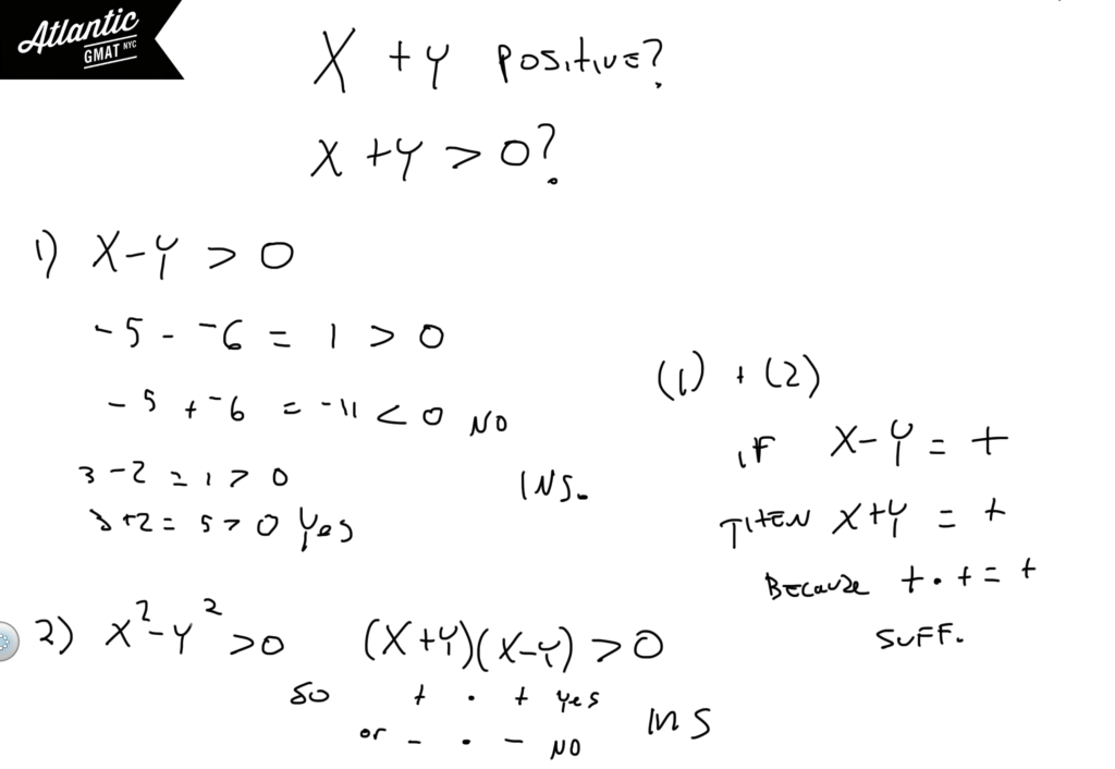 gmat question of the day number properties solution diagram