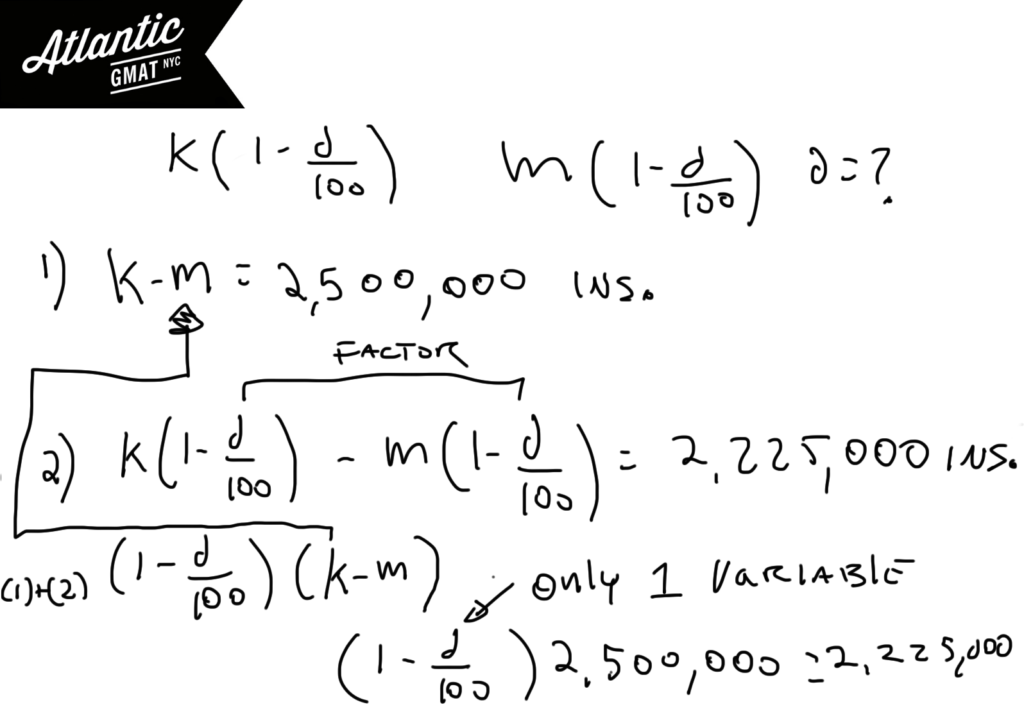 GMAT Percent Change Question Solution GMAT Question of the Day Data Sufficiency Percent Change Perfect Fit Solution