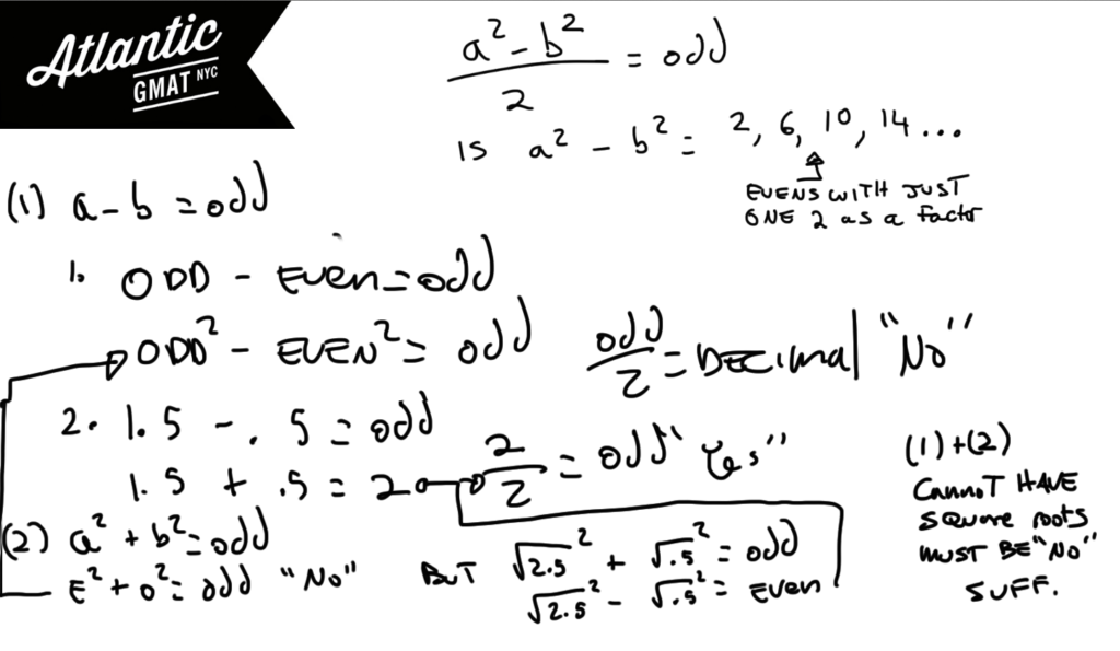 gmat question of the day number properties solution diagram
