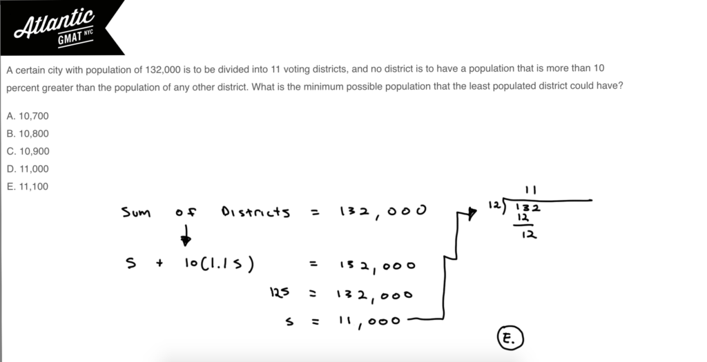 a certain city with population of 132000 gmat solution