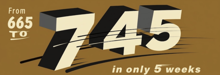 gmat 745 in 5 weeks: wow