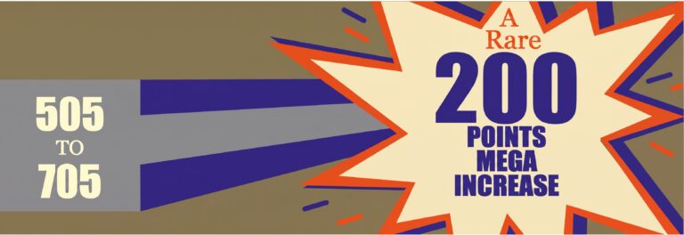 505 to 705 gmat 200 point increase