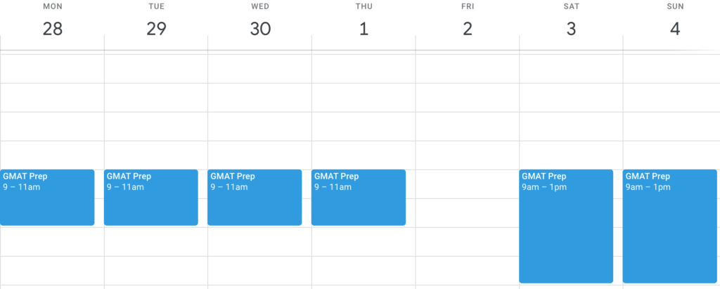 how many hours should i study for the gmat
